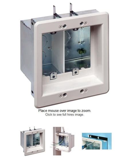 coax and electrical in same box|2 gang coax box.